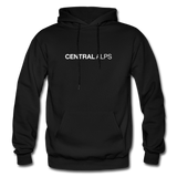 White Logo Central Alps Adult Hoodie - black