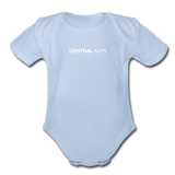 Short Sleeve Baby Bodysuit - sky