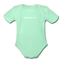 Short Sleeve Baby Bodysuit - light mint