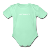 Short Sleeve Baby Bodysuit - light mint